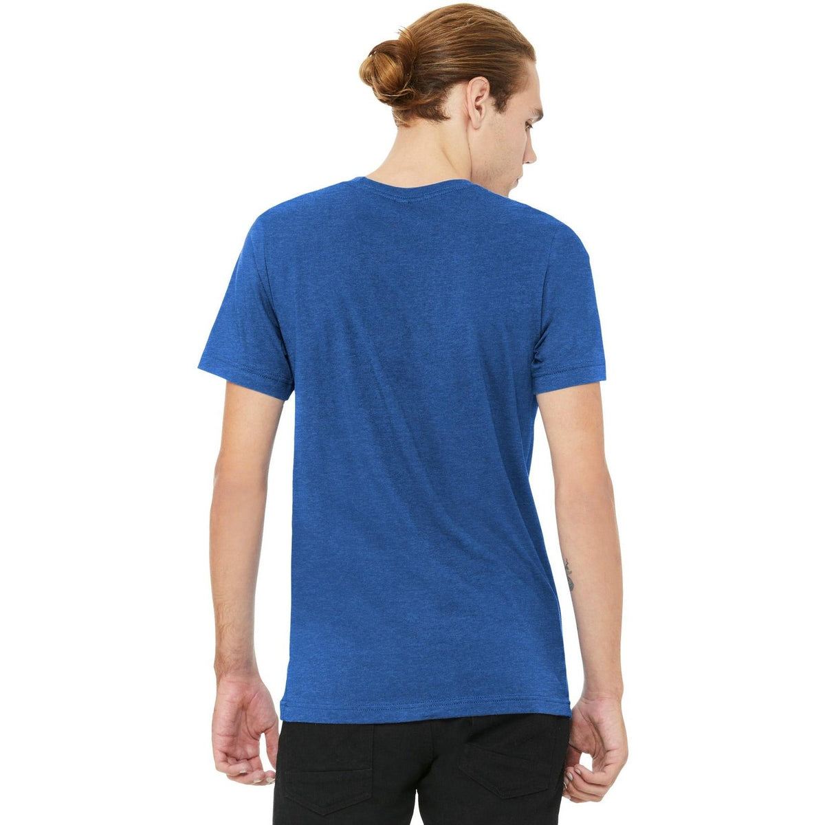 no-logo Bella+Canvas Unisex Heather CVC V-Neck Tee-Regular-Bella&Canvas-Thread Logic