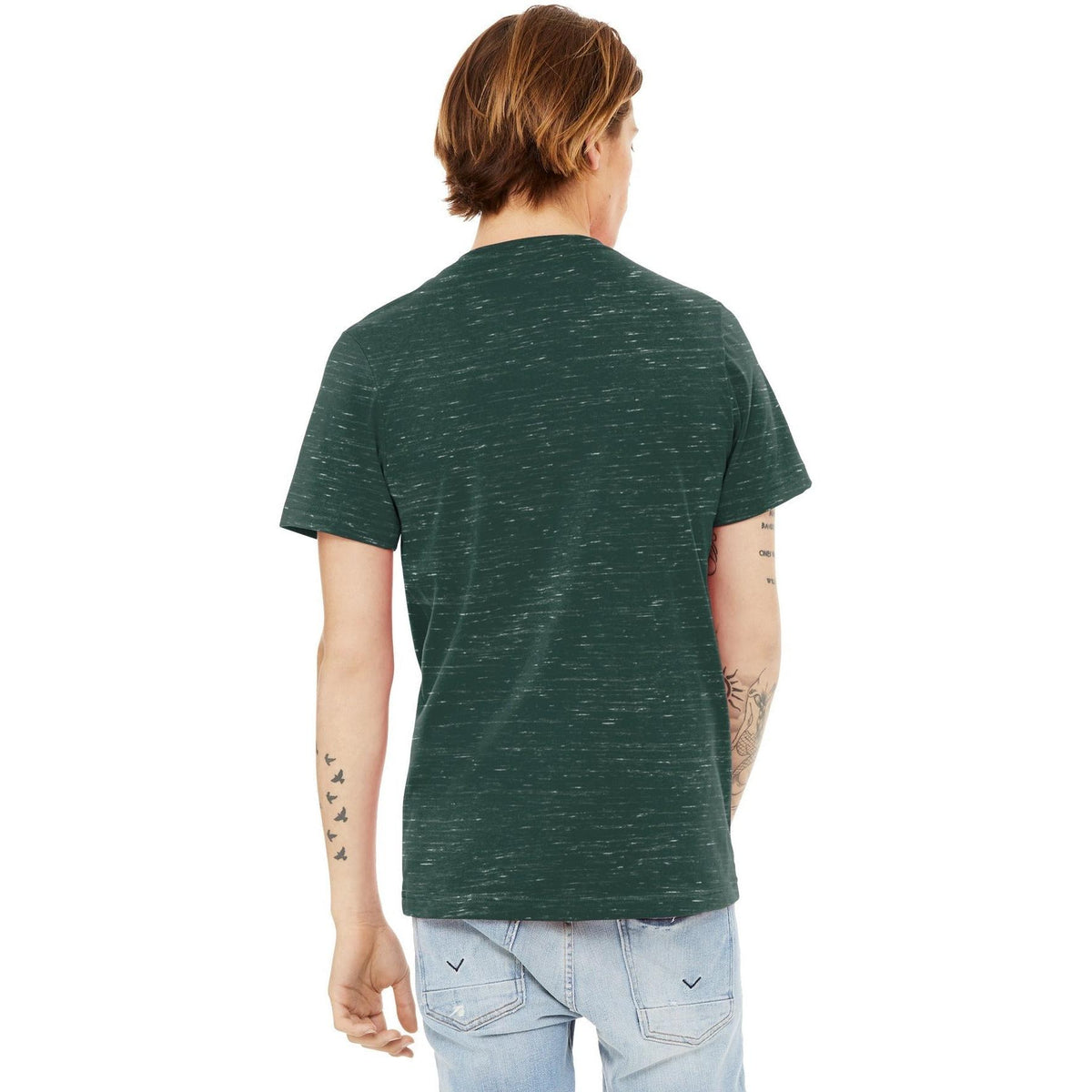 no-logo Bella+Canvas Unisex Textured Jersey V-Neck Tee-Regular-Bella&Canvas-Thread Logic