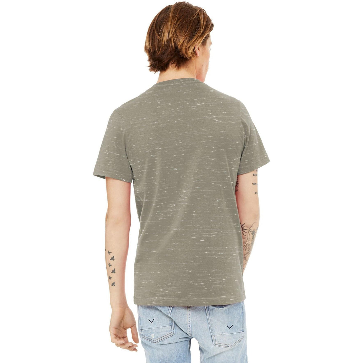 no-logo Bella+Canvas Unisex Textured Jersey V-Neck Tee-Regular-Bella&Canvas-Thread Logic