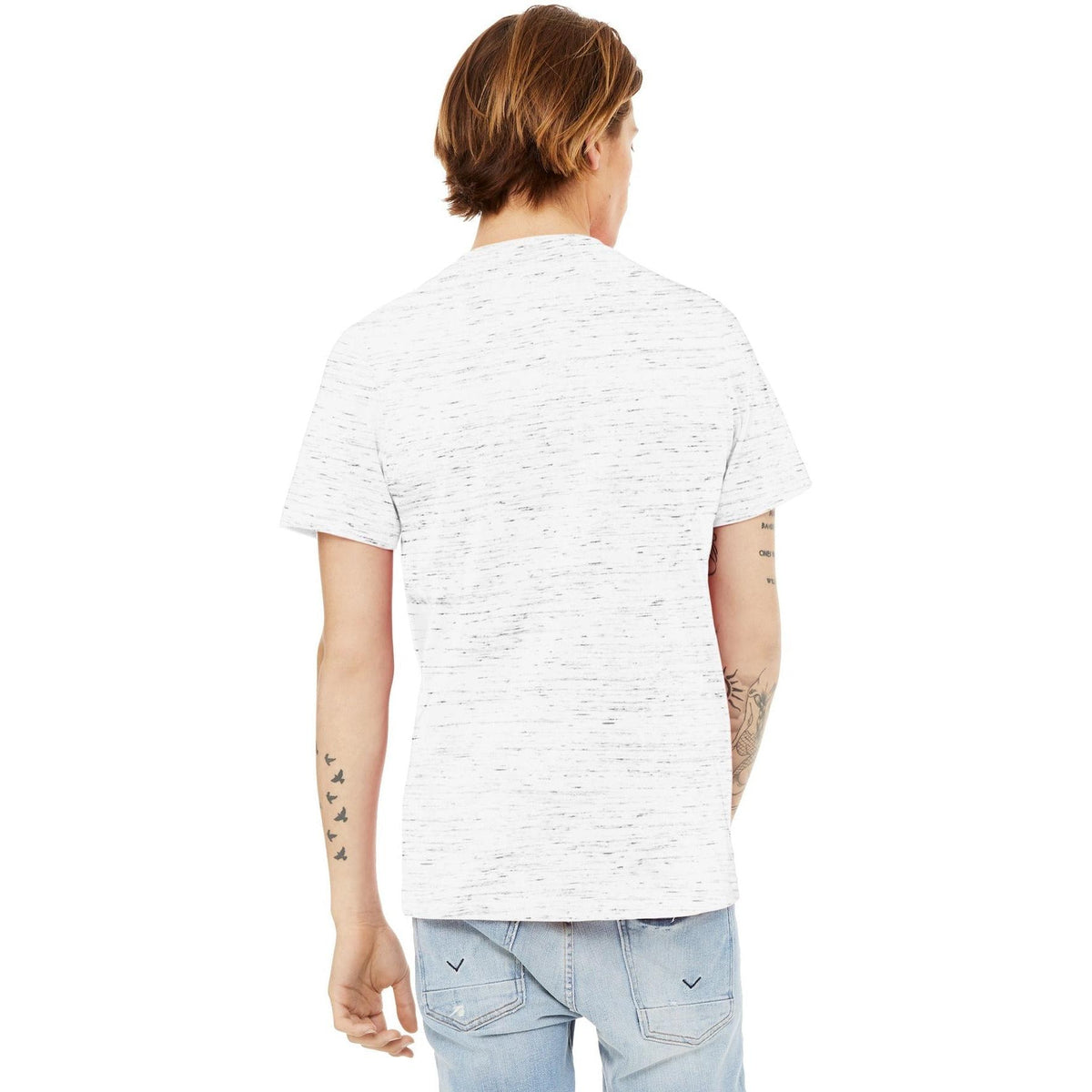 no-logo Bella+Canvas Unisex Textured Jersey V-Neck Tee-Regular-Bella&Canvas-Thread Logic