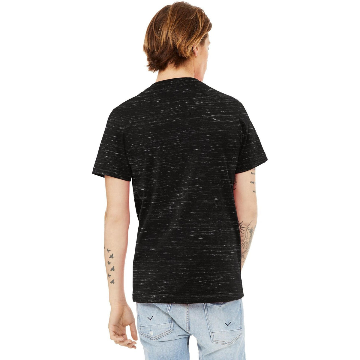 no-logo Bella+Canvas Unisex Textured Jersey V-Neck Tee-Regular-Bella&Canvas-Thread Logic