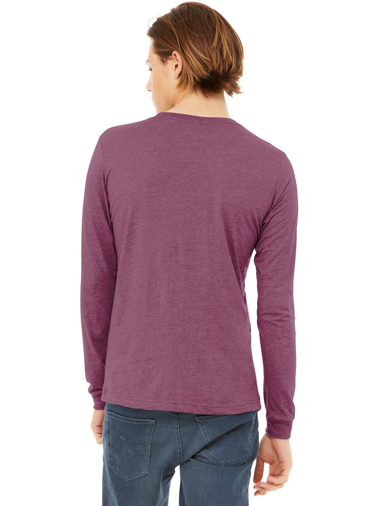no-logo Bella+Canvas Unisex Triblend Long Sleeve Tee-Regular-Bella&Canvas-Thread Logic