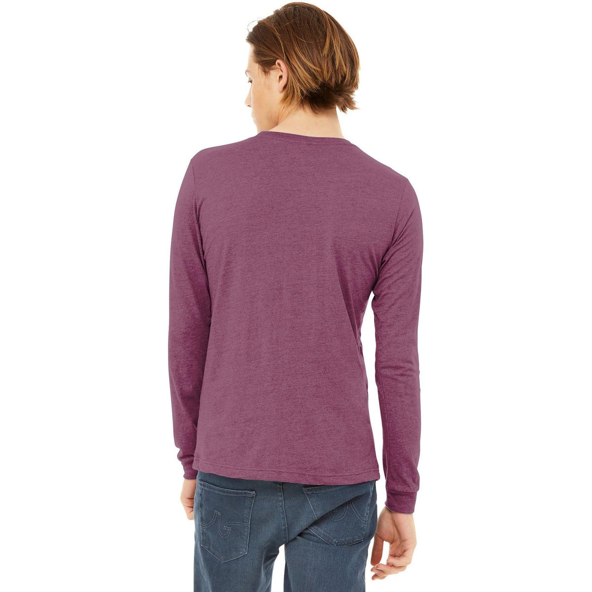 no-logo Bella+Canvas Unisex Triblend Long Sleeve Tee-Regular-Bella&Canvas-Thread Logic