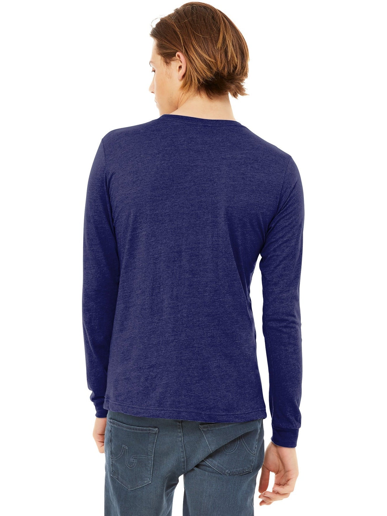 no-logo Bella+Canvas Unisex Triblend Long Sleeve Tee-Regular-Bella&Canvas-Thread Logic