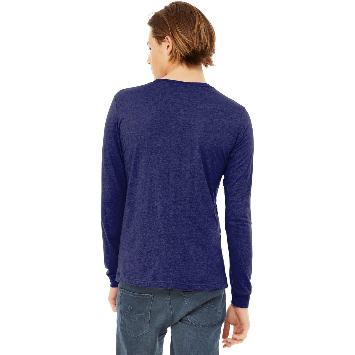 no-logo Bella+Canvas Unisex Triblend Long Sleeve Tee-Regular-Bella&Canvas-Thread Logic