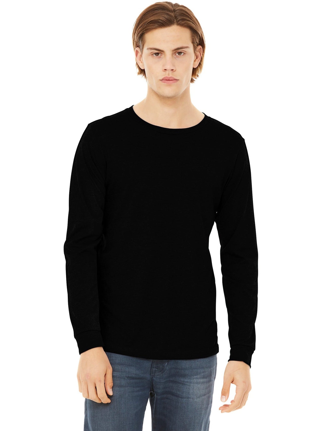 no-logo Bella+Canvas Unisex Triblend Long Sleeve Tee-Regular-Bella&Canvas-Thread Logic