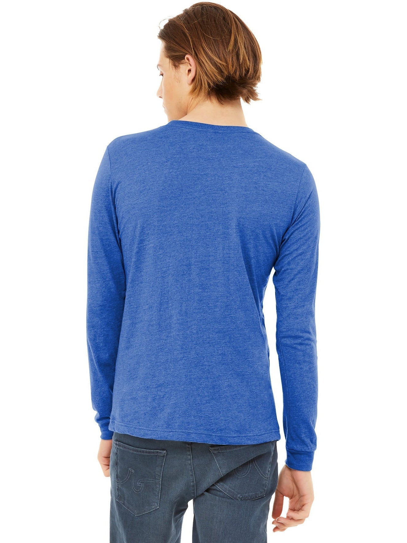 no-logo Bella+Canvas Unisex Triblend Long Sleeve Tee-Regular-Bella&Canvas-Thread Logic