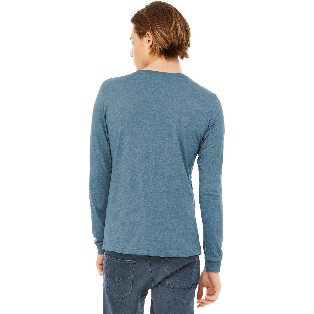 no-logo Bella+Canvas Unisex Triblend Long Sleeve Tee-Regular-Bella&Canvas-Thread Logic