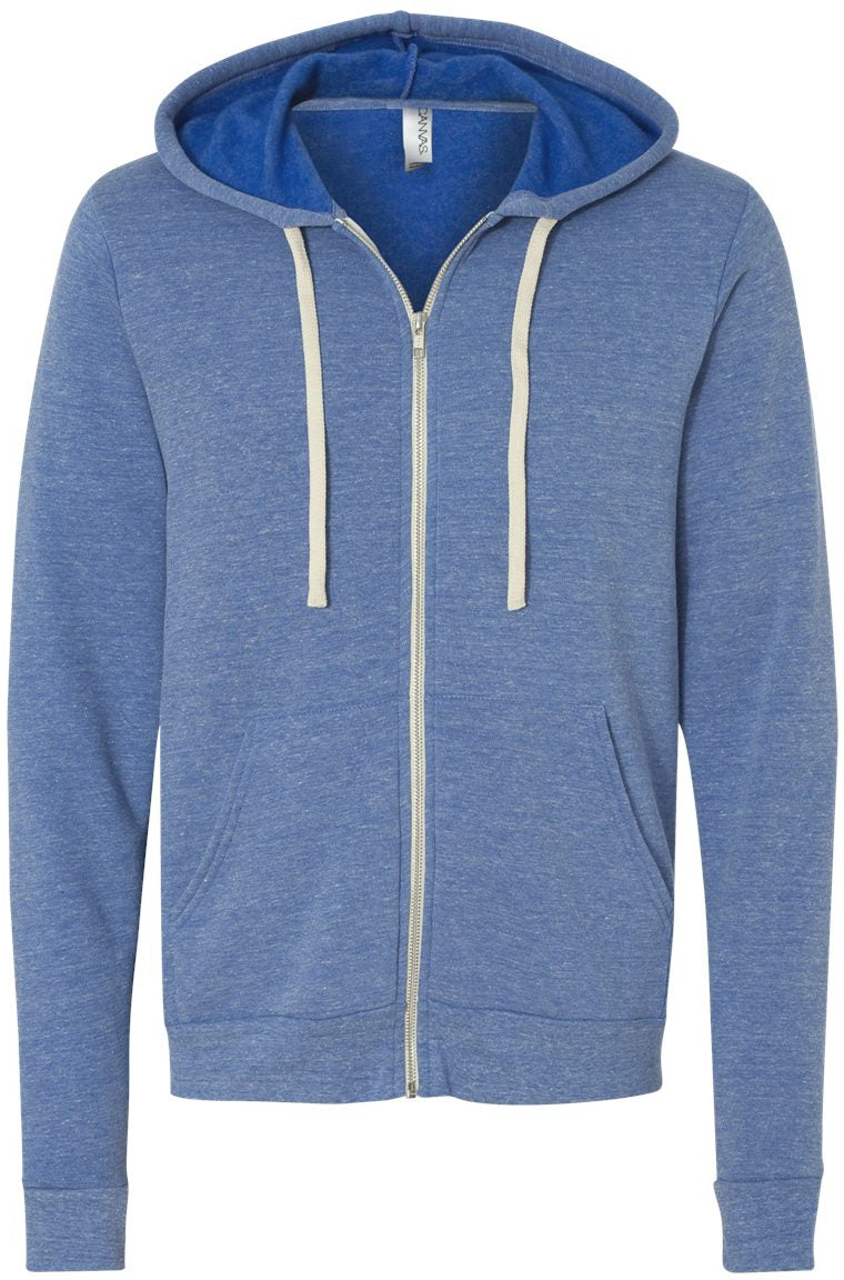 Bella+Canvas Unisex Triblend Sponge Fleece Full-Zip Hoodie