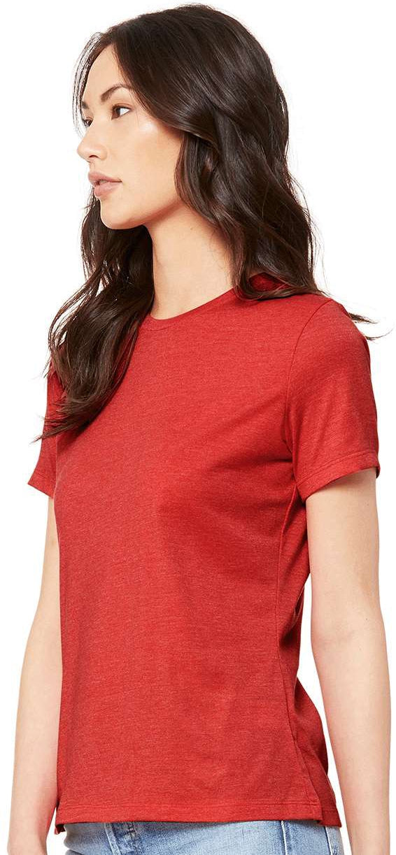 no-logo Bella+Canvas Women’s Relaxed Fit Heather CVC Tee-T-Shirts-Bella&Canvas-Thread Logic