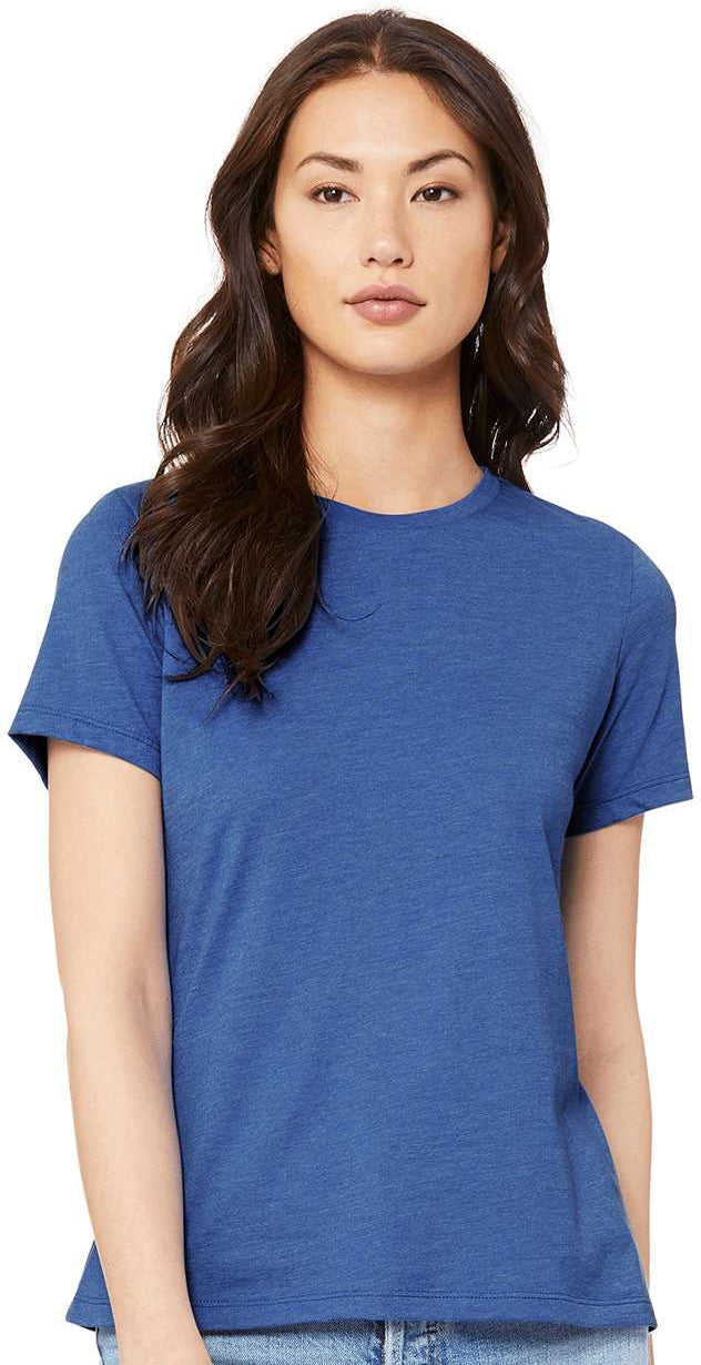 no-logo Bella+Canvas Women’s Relaxed Fit Heather CVC Tee-T-Shirts-Bella&Canvas-Thread Logic