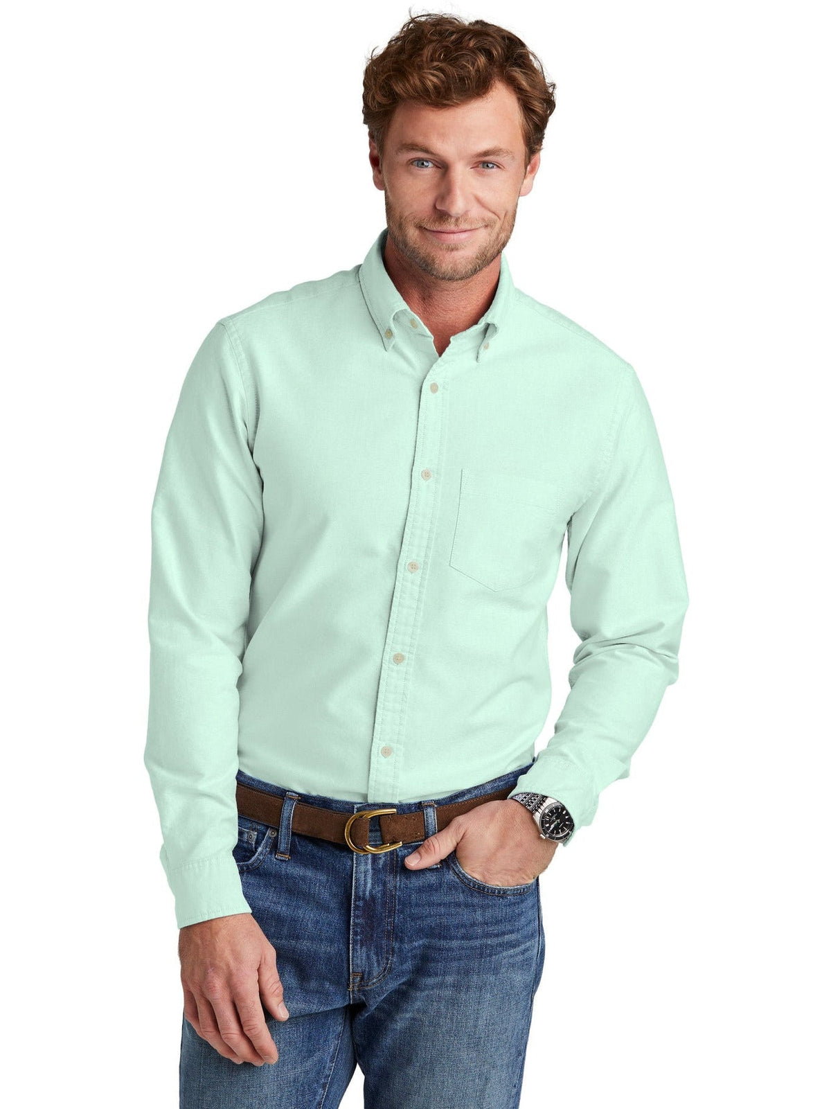 Brooks Brothers Casual Oxford Cloth Shirt With Custom Embroidery BB18004 Thread Logic