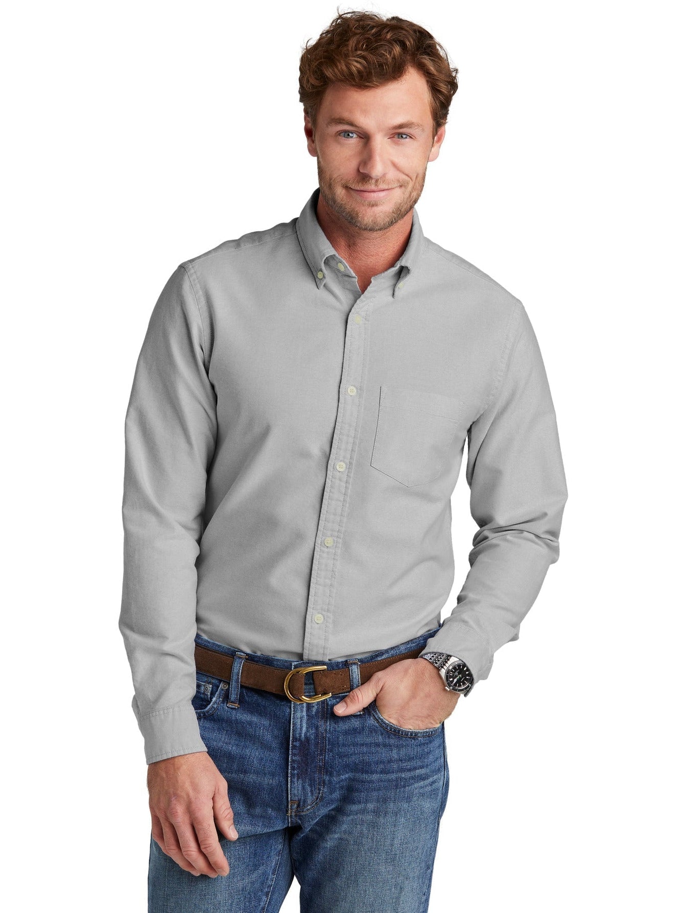 no-logo Brooks Brothers Casual Oxford Cloth Shirt-New-Brooks Brothers-Thread Logic
