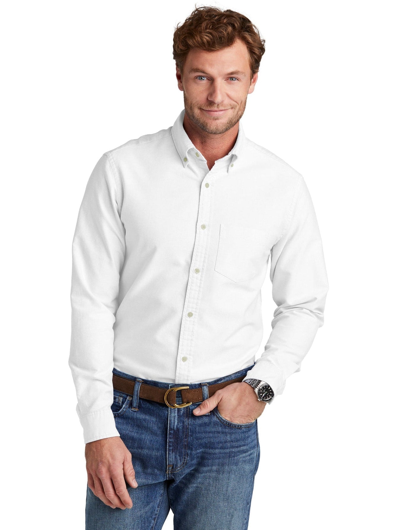 no-logo Brooks Brothers Casual Oxford Cloth Shirt-New-Brooks Brothers-Thread Logic