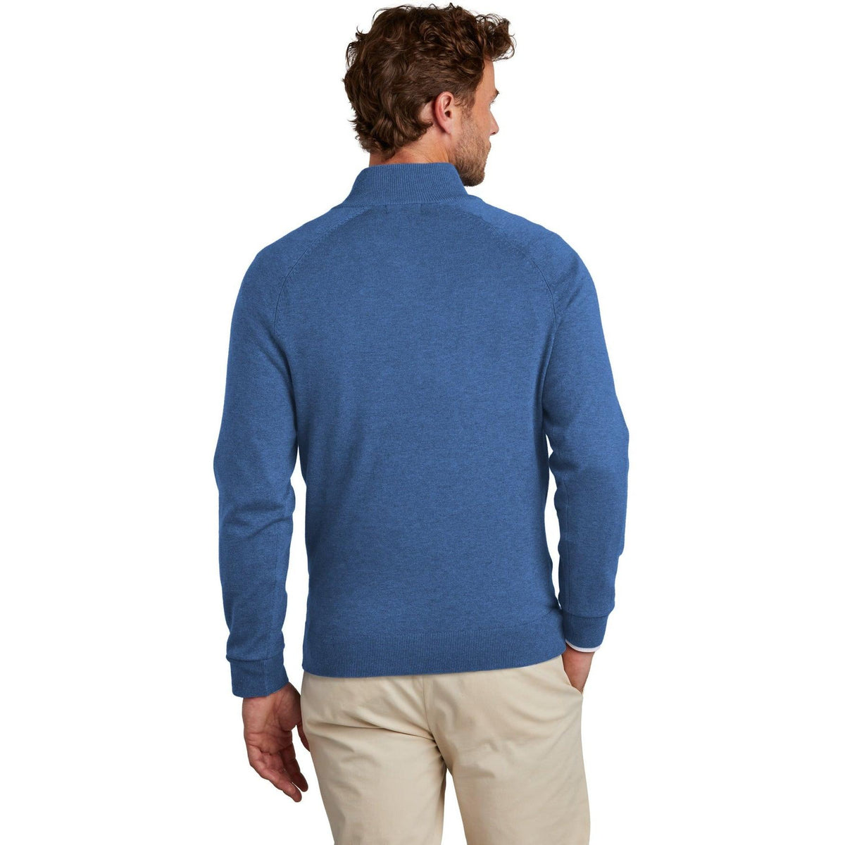 no-logo Brooks Brothers Cotton Stretch 1/4-Zip Sweater-New-Brooks Brothers-Thread Logic