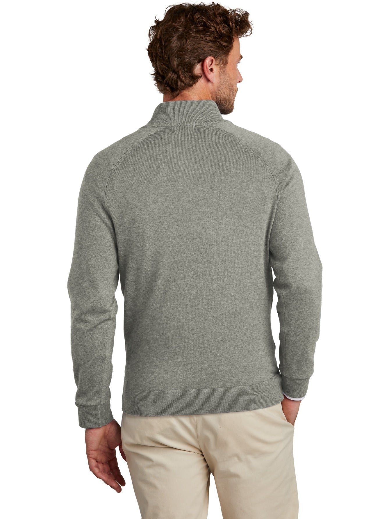 no-logo Brooks Brothers Cotton Stretch 1/4-Zip Sweater-New-Brooks Brothers-Thread Logic