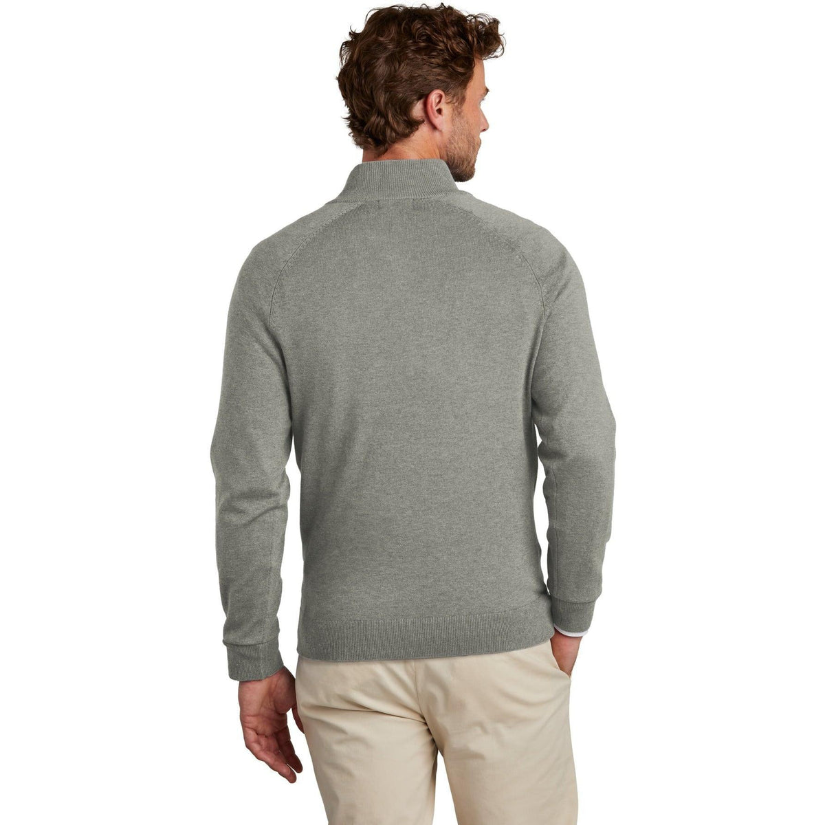 no-logo Brooks Brothers Cotton Stretch 1/4-Zip Sweater-New-Brooks Brothers-Thread Logic
