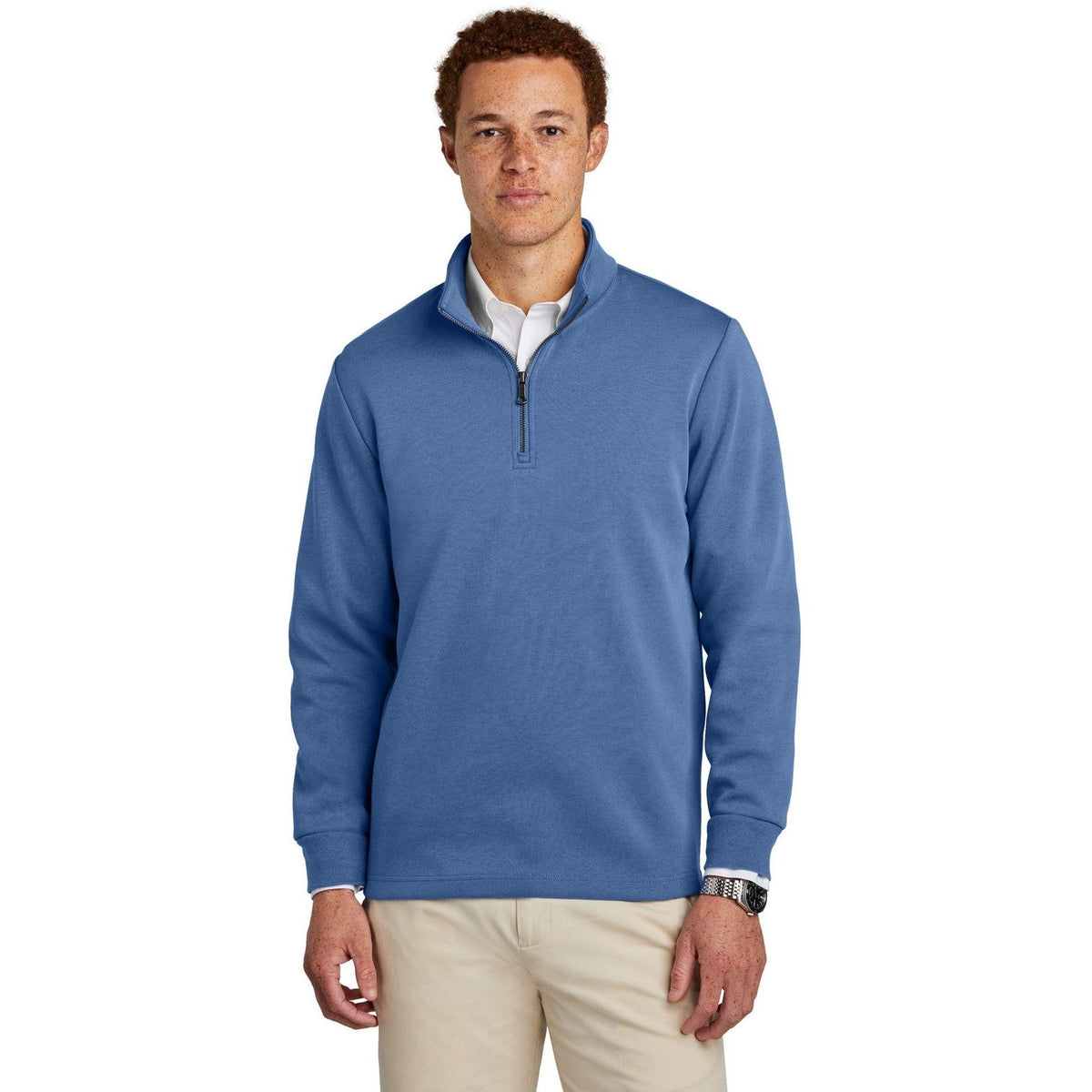 no-logo Brooks Brothers Double-Knit 1/4-Zip-New-Brooks Brothers-Thread Logic