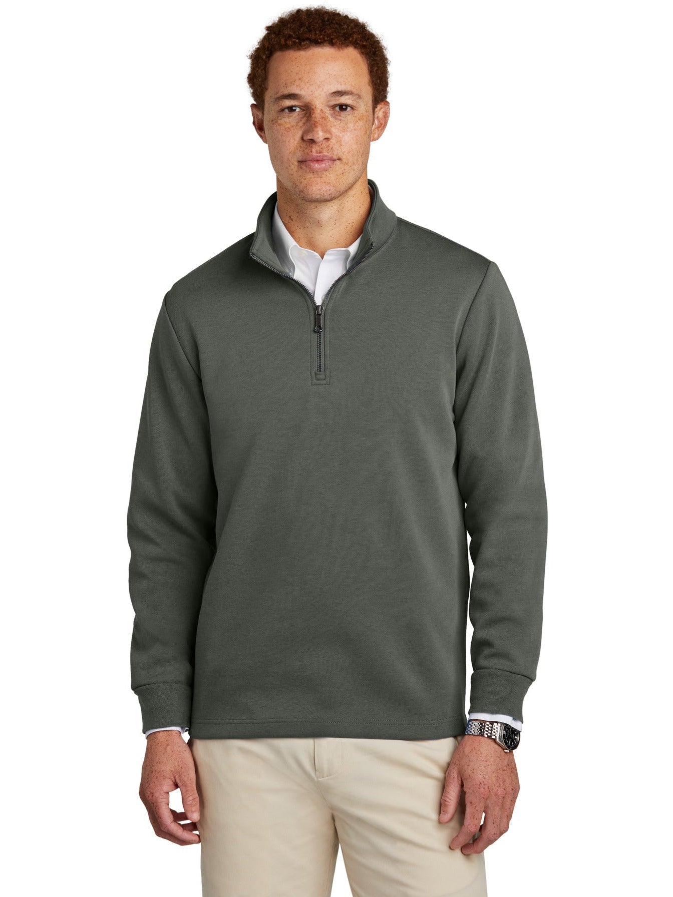 no-logo Brooks Brothers Double-Knit 1/4-Zip-New-Brooks Brothers-Thread Logic