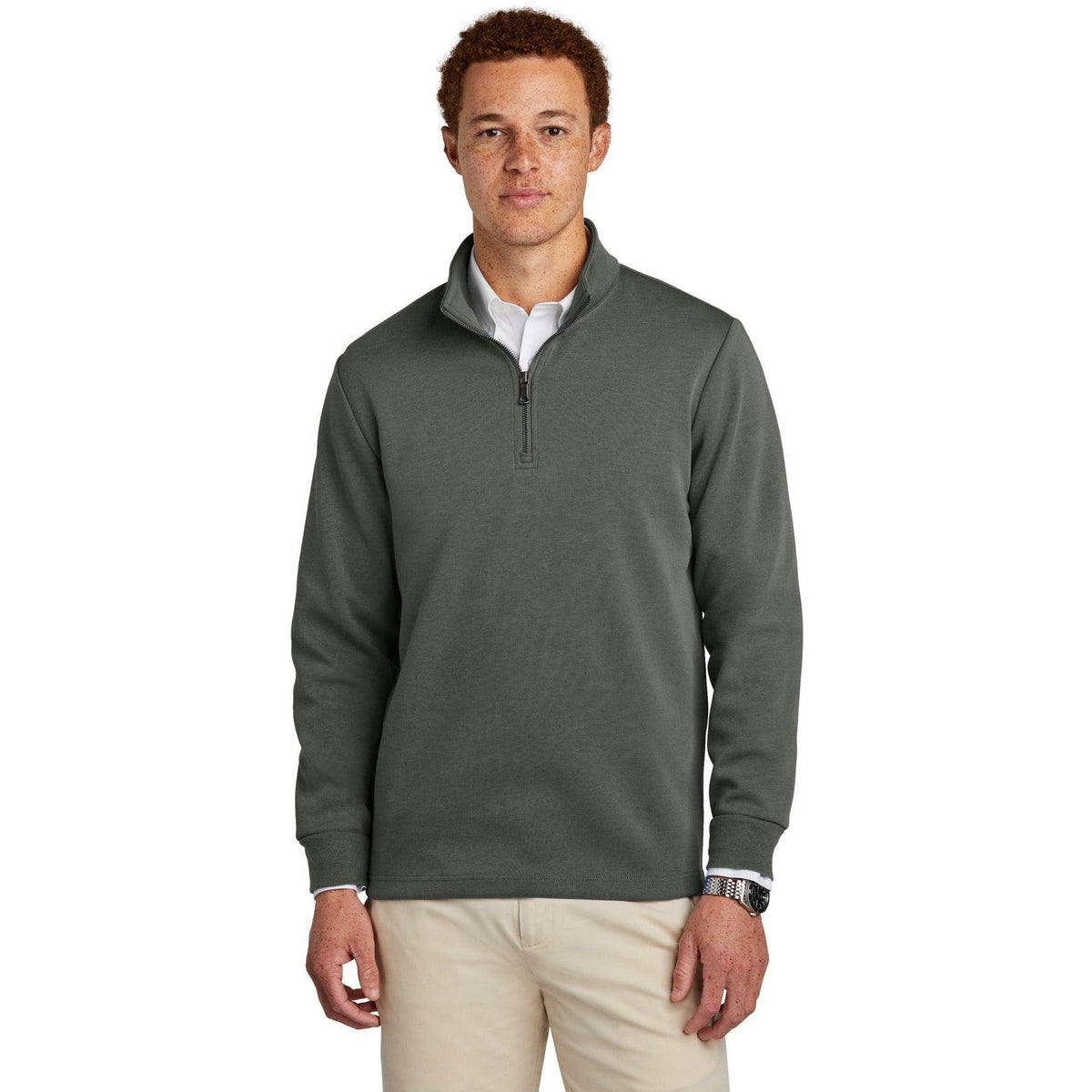 no-logo Brooks Brothers Double-Knit 1/4-Zip-New-Brooks Brothers-Thread Logic