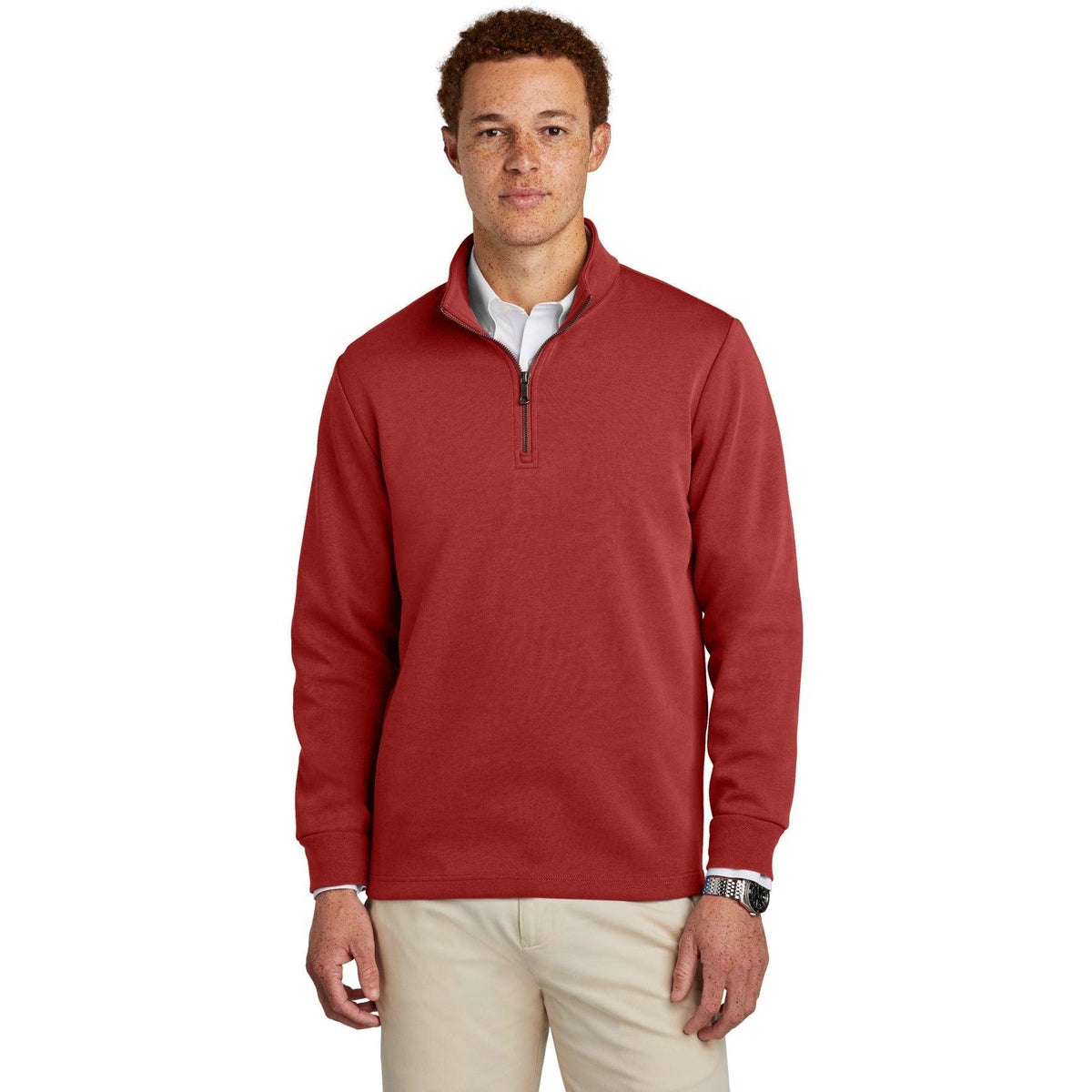 no-logo Brooks Brothers Double-Knit 1/4-Zip-New-Brooks Brothers-Thread Logic