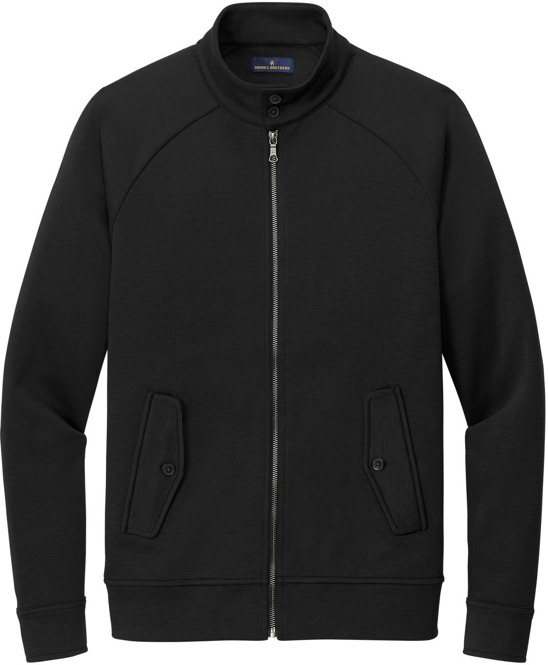 Brooks Brothers Double-Knit Full-Zip With Custom Embroidery