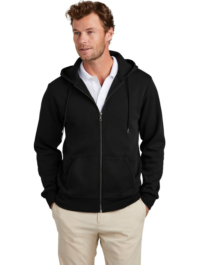 no-logo Brooks Brothers Double-Knit Full-Zip Hoodie-New-Brooks Brothers-Thread Logic