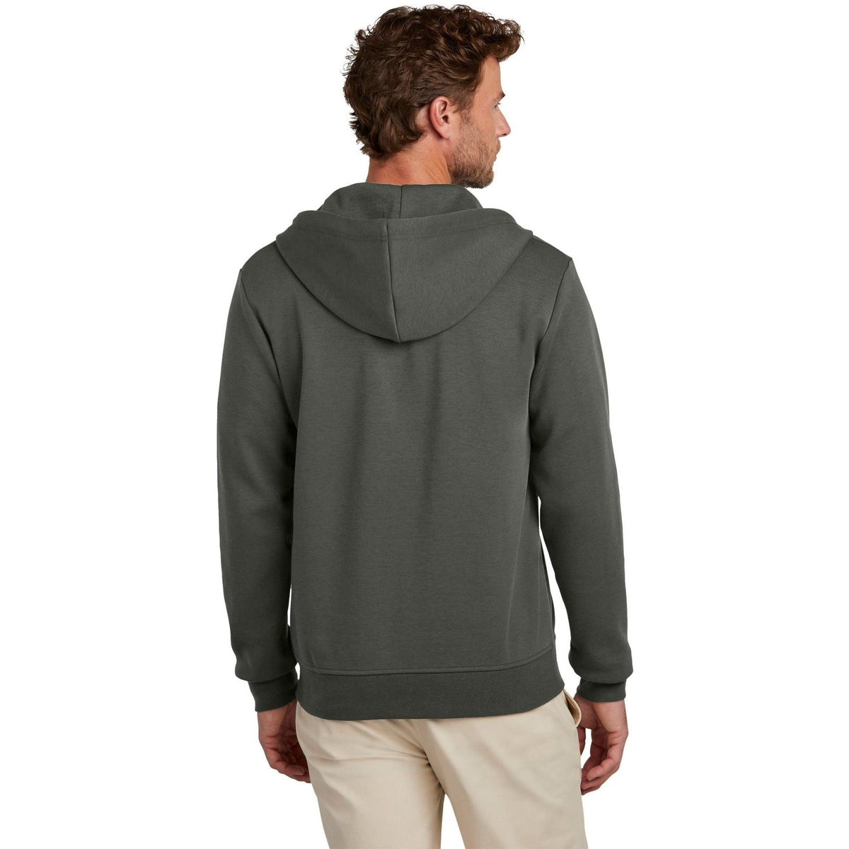 no-logo Brooks Brothers Double-Knit Full-Zip Hoodie-New-Brooks Brothers-Thread Logic