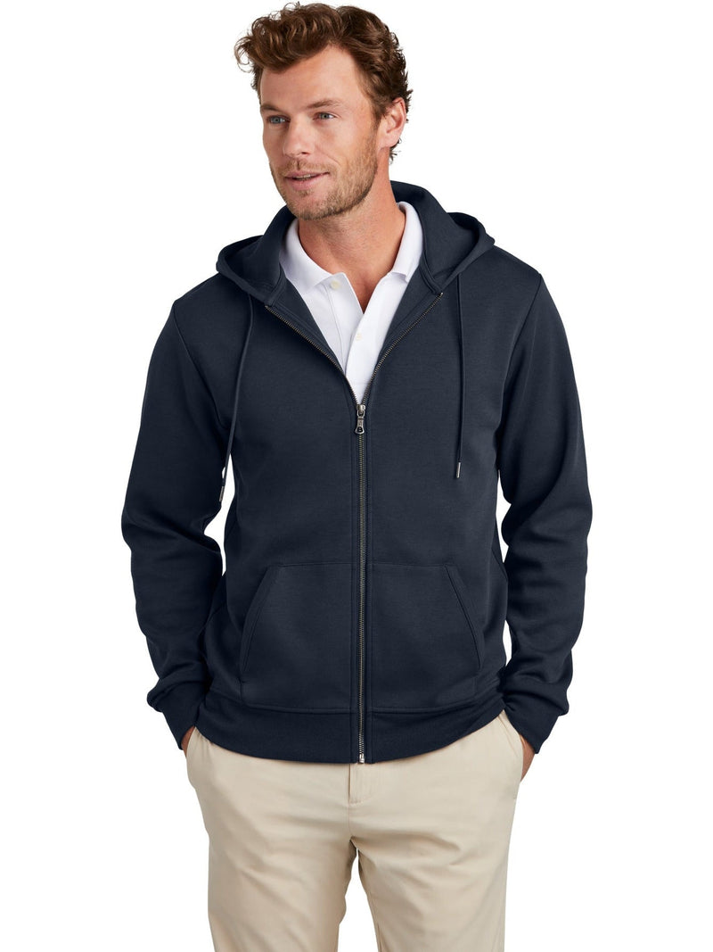 no-logo Brooks Brothers Double-Knit Full-Zip Hoodie-New-Brooks Brothers-Thread Logic