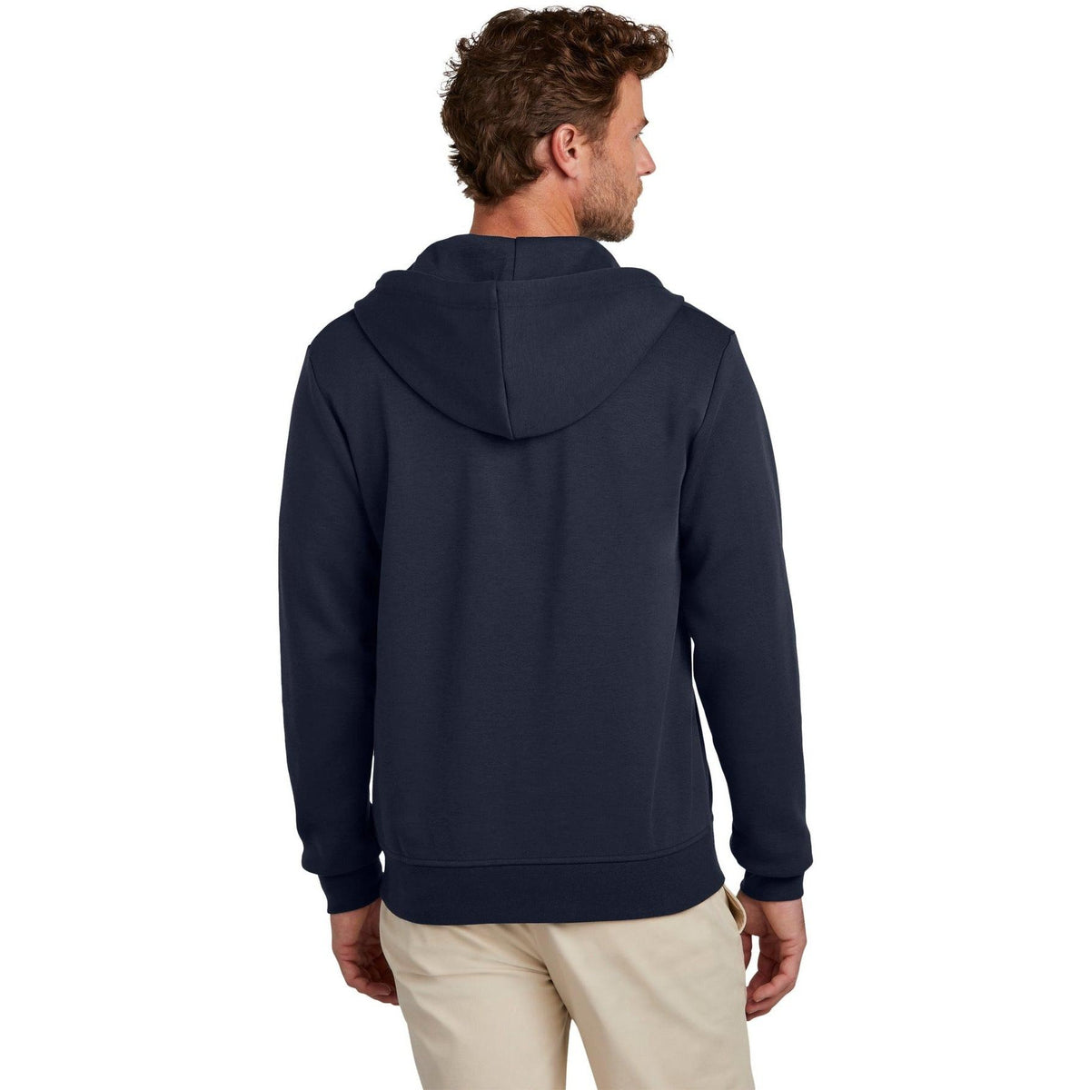 no-logo Brooks Brothers Double-Knit Full-Zip Hoodie-New-Brooks Brothers-Thread Logic