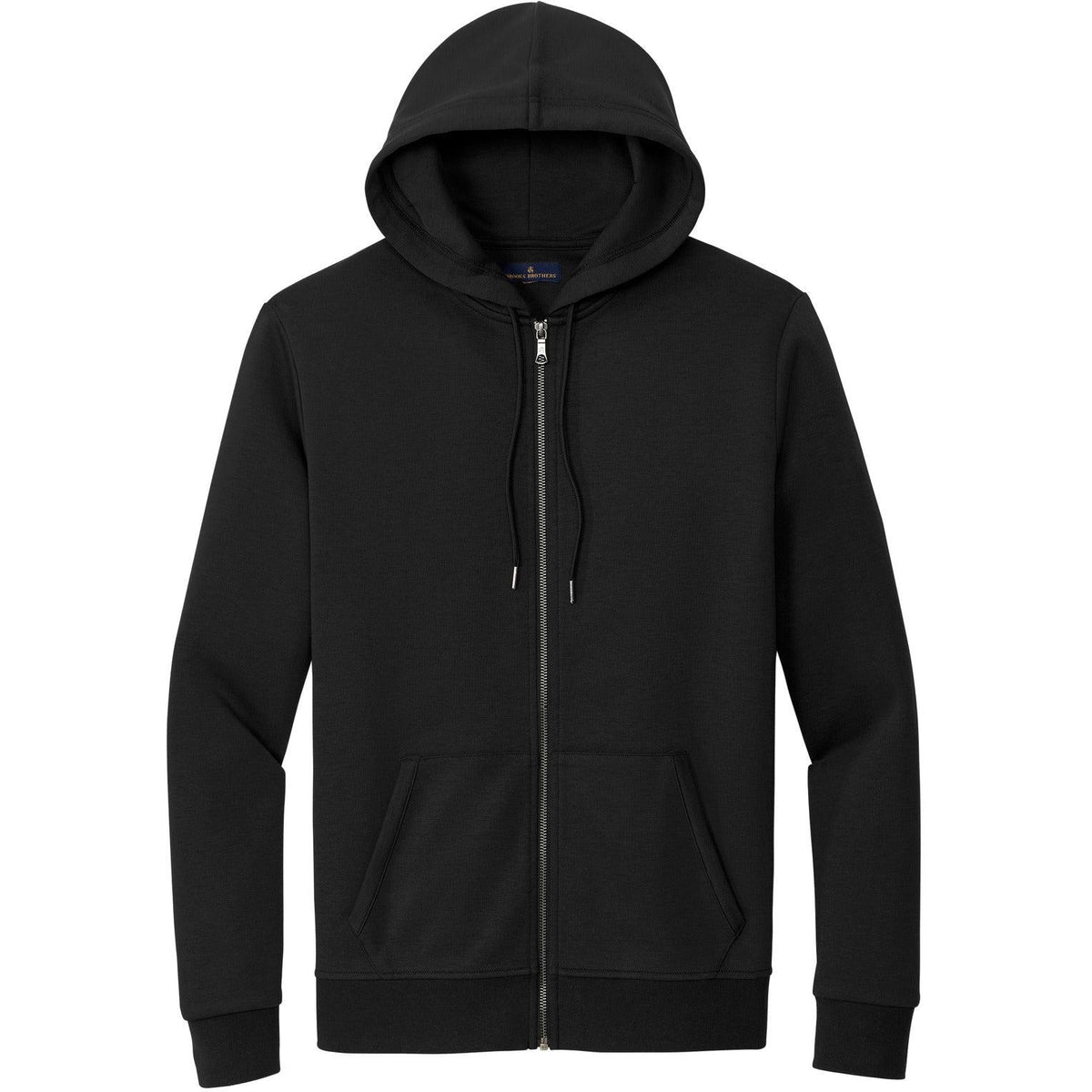 no-logo Brooks Brothers Double-Knit Full-Zip Hoodie