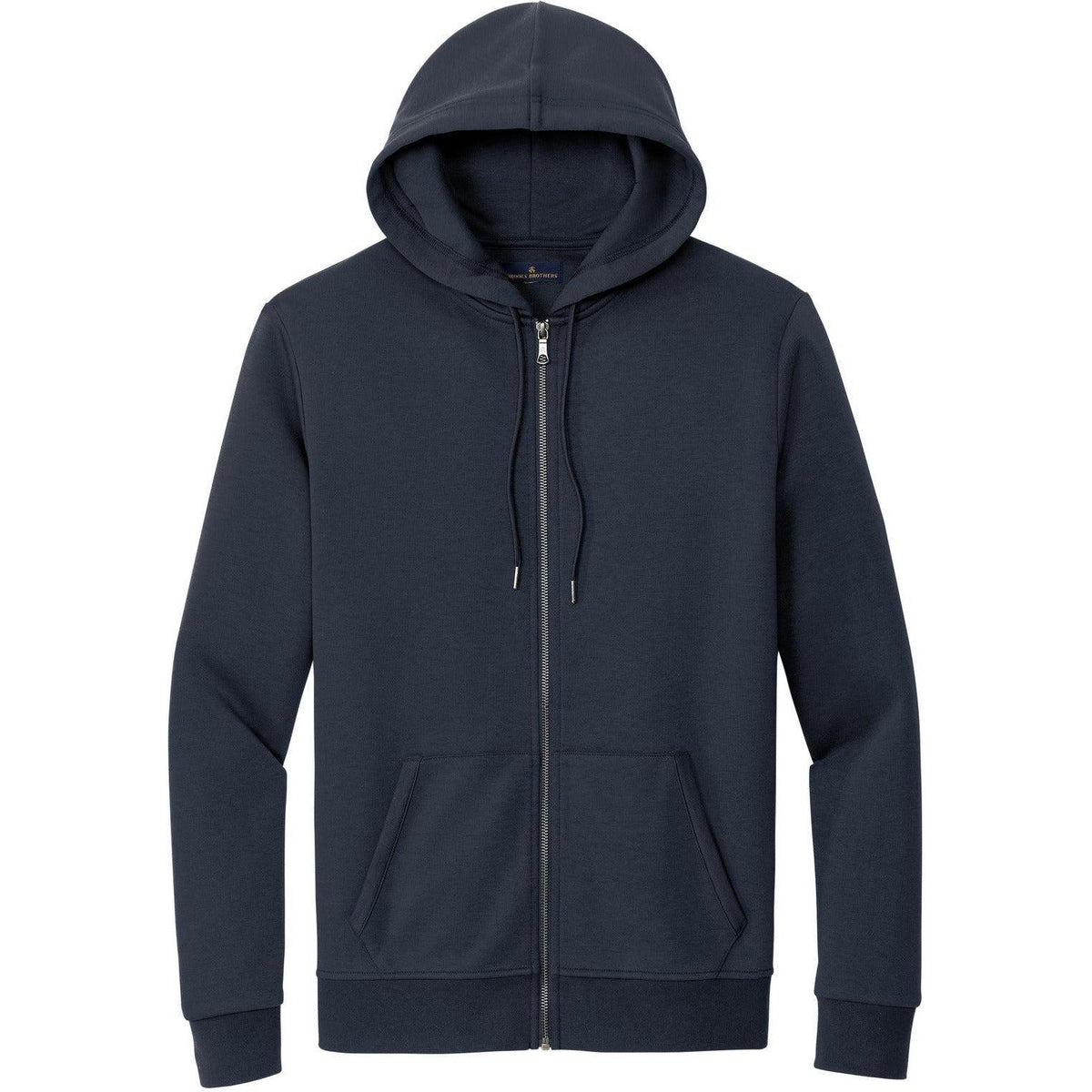 no-logo Brooks Brothers Double-Knit Full-Zip Hoodie