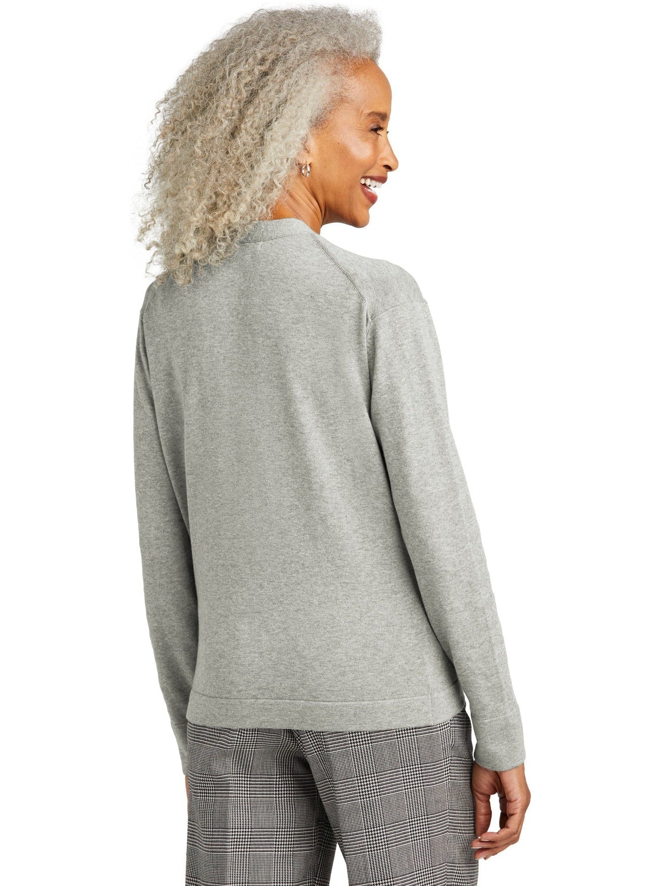 no-logo Brooks Brothers Ladies Cotton Stretch Cardigan Sweater-New-Brooks Brothers-Thread Logic