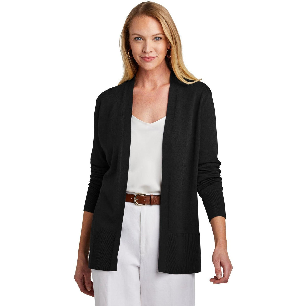 no-logo Brooks Brothers Ladies Cotton Stretch Long Cardigan Sweater-New-Brooks Brothers-Thread Logic