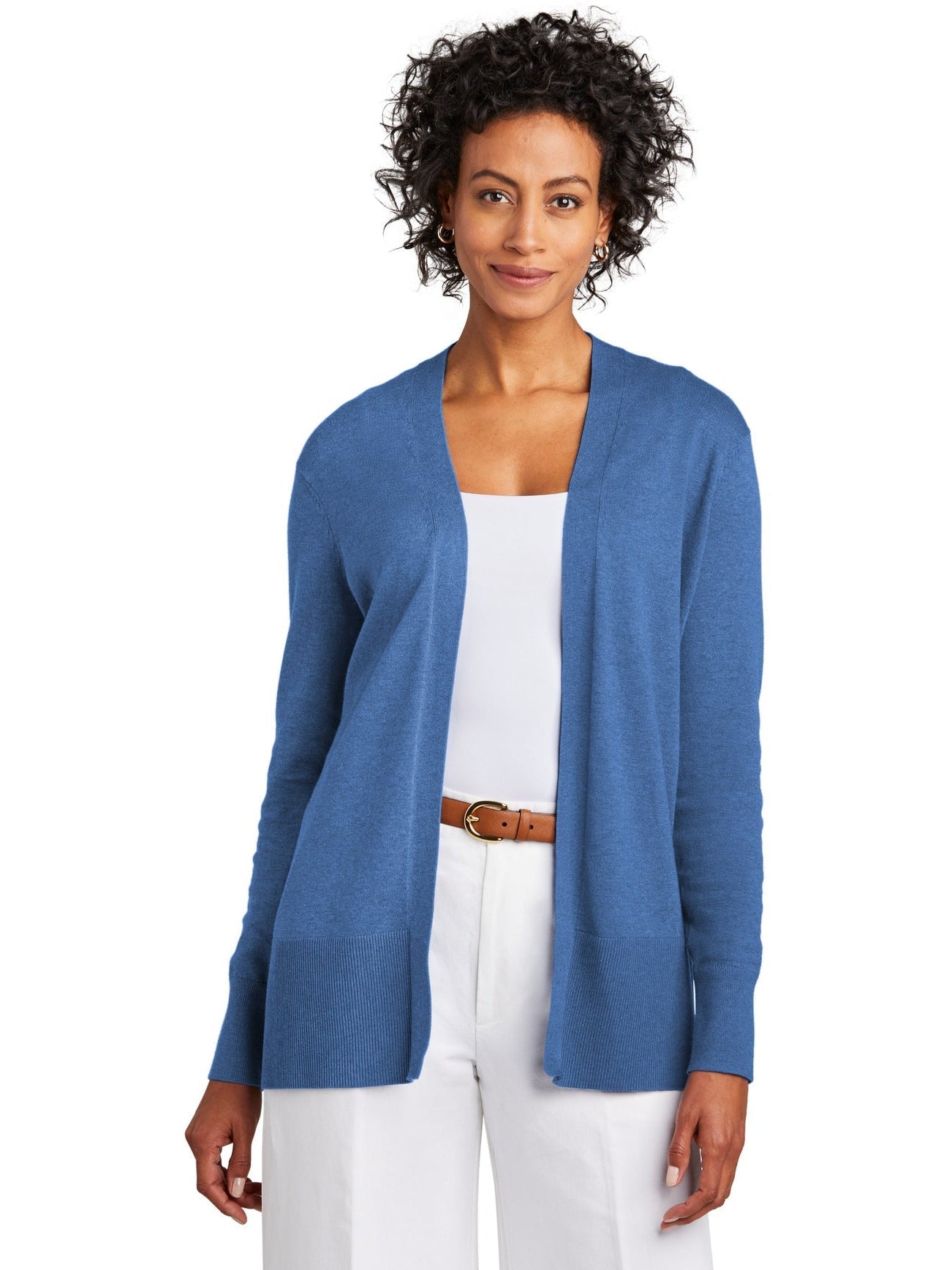 no-logo Brooks Brothers Ladies Cotton Stretch Long Cardigan Sweater-New-Brooks Brothers-Thread Logic