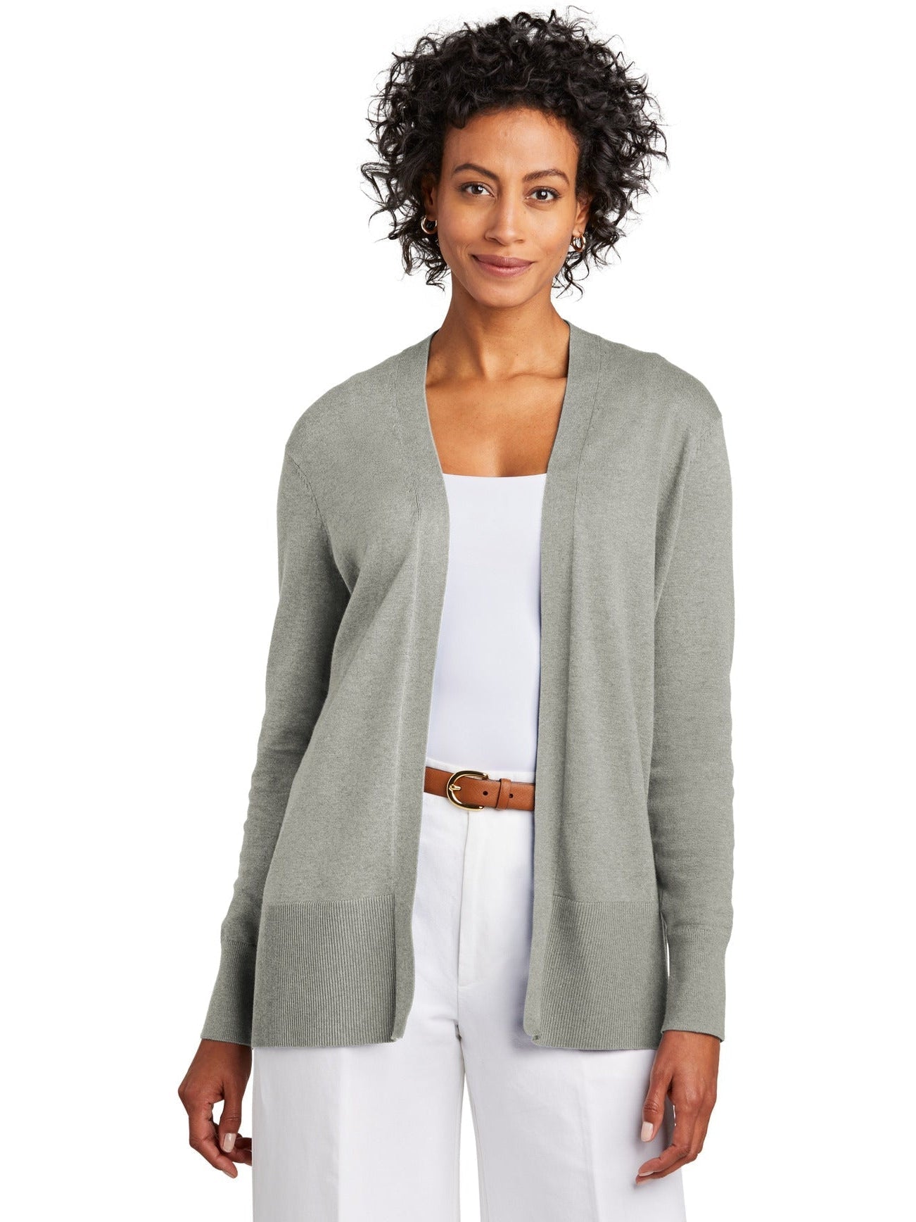 no-logo Brooks Brothers Ladies Cotton Stretch Long Cardigan Sweater-New-Brooks Brothers-Thread Logic