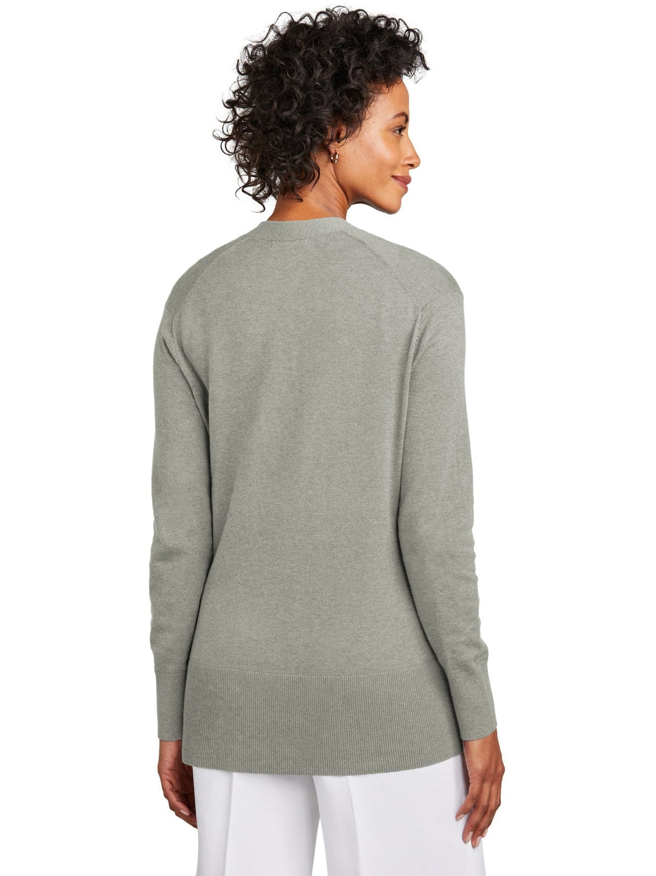 no-logo Brooks Brothers Ladies Cotton Stretch Long Cardigan Sweater-New-Brooks Brothers-Thread Logic