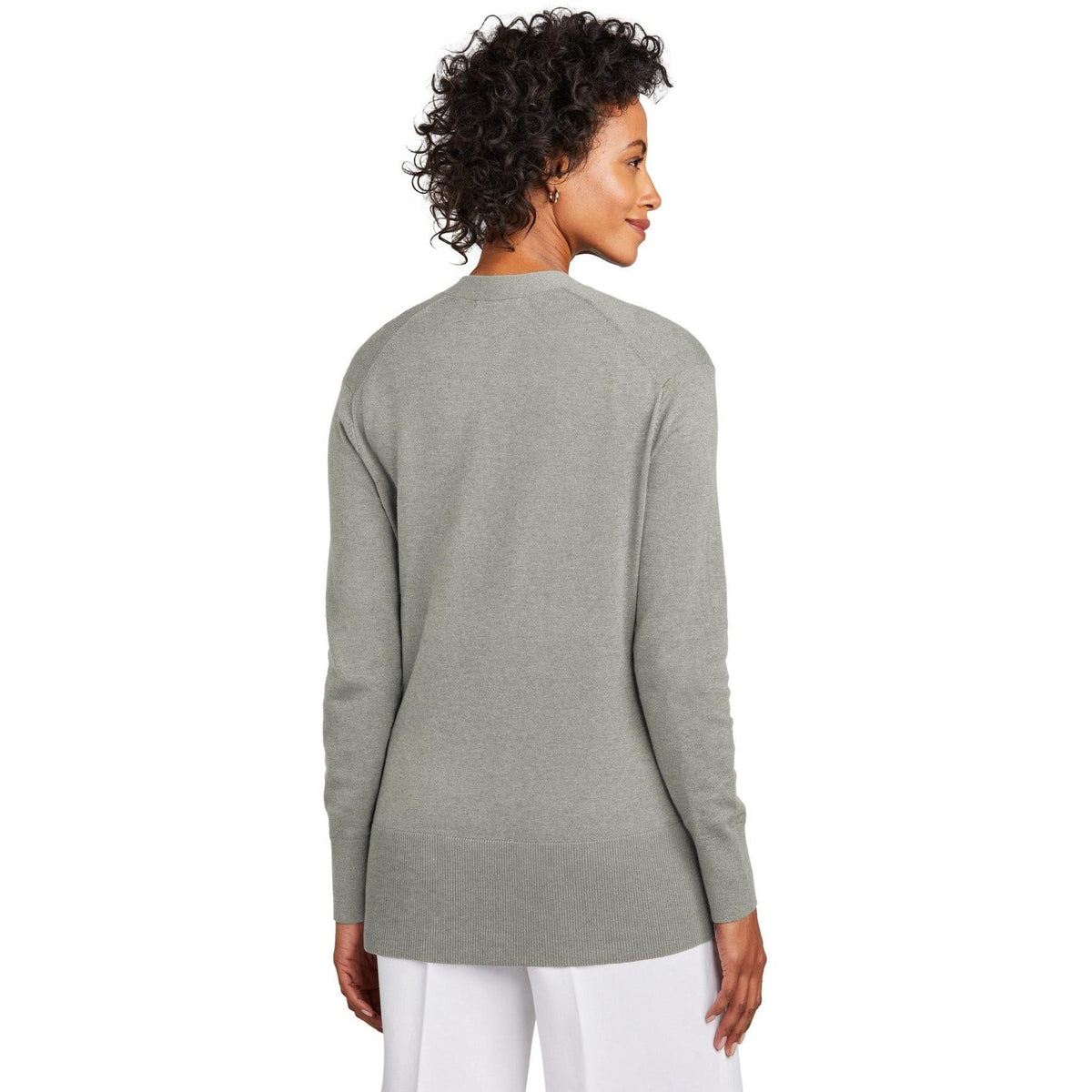 no-logo Brooks Brothers Ladies Cotton Stretch Long Cardigan Sweater-New-Brooks Brothers-Thread Logic