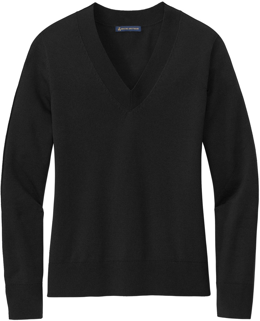 Brooks Brothers Women's Cotton Stretch V-Neck Sweater With Custom