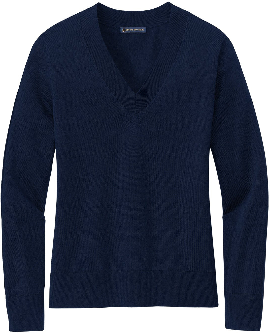 Brooks Brothers Women's Cotton Stretch V-Neck Sweater With
