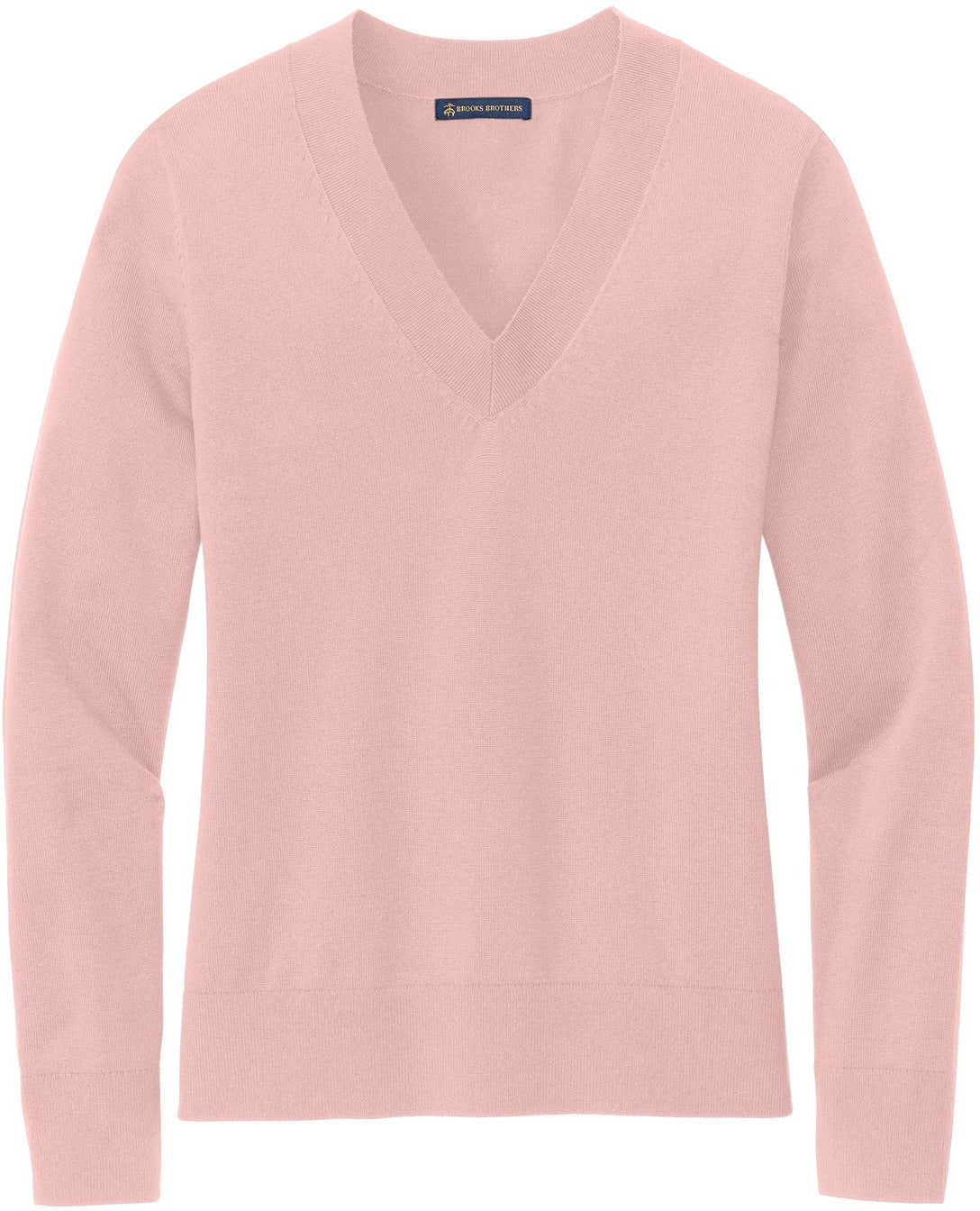 Brooks Brothers Women's Cotton Stretch V-Neck Sweater With