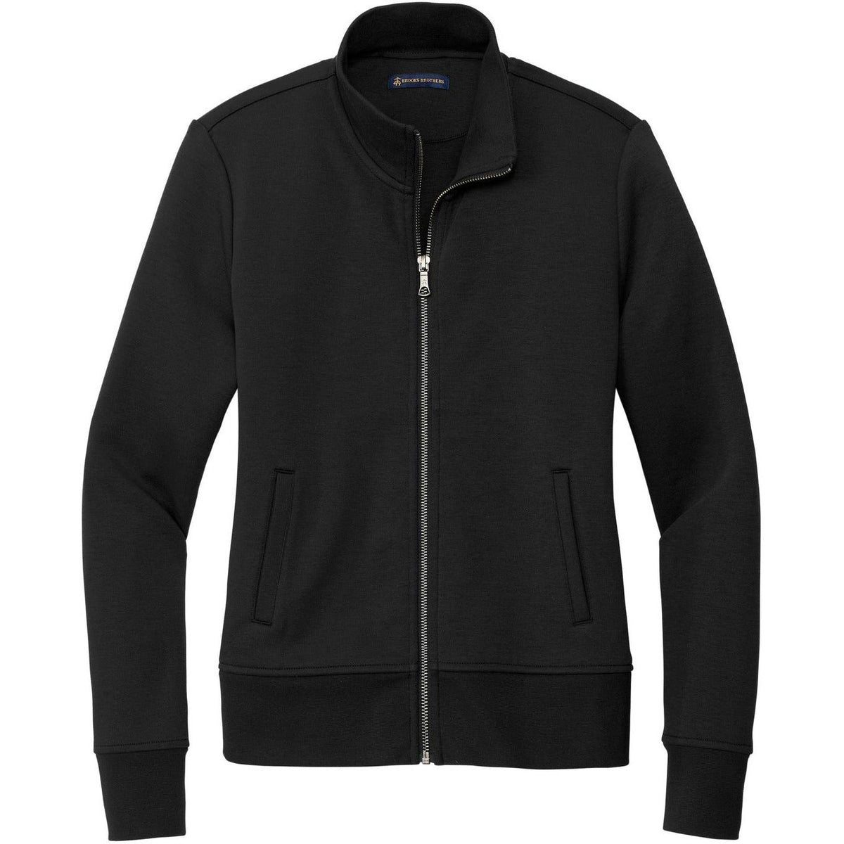 no-logo Brooks Brothers Ladies Double-Knit Full-Zip