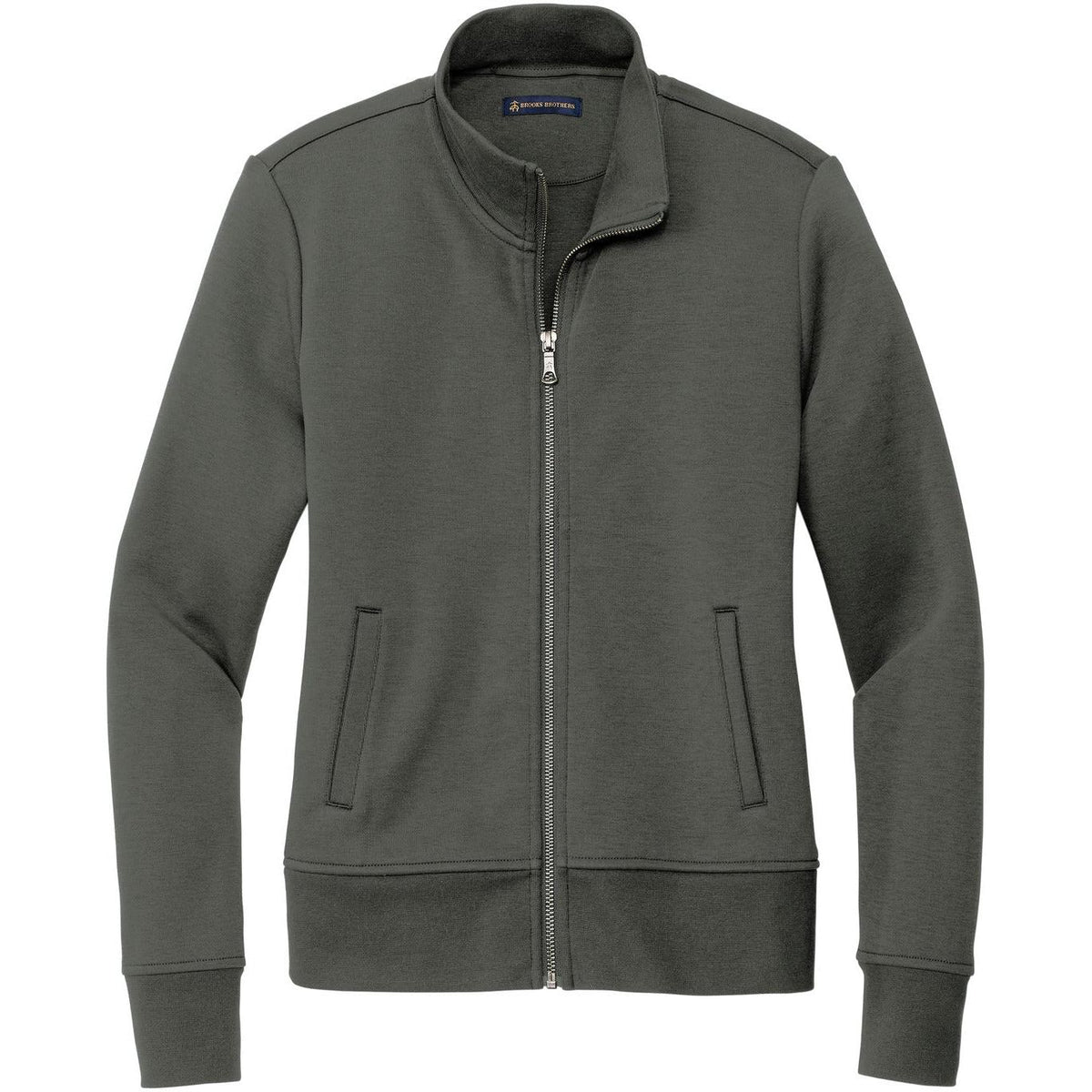no-logo Brooks Brothers Ladies Double-Knit Full-Zip
