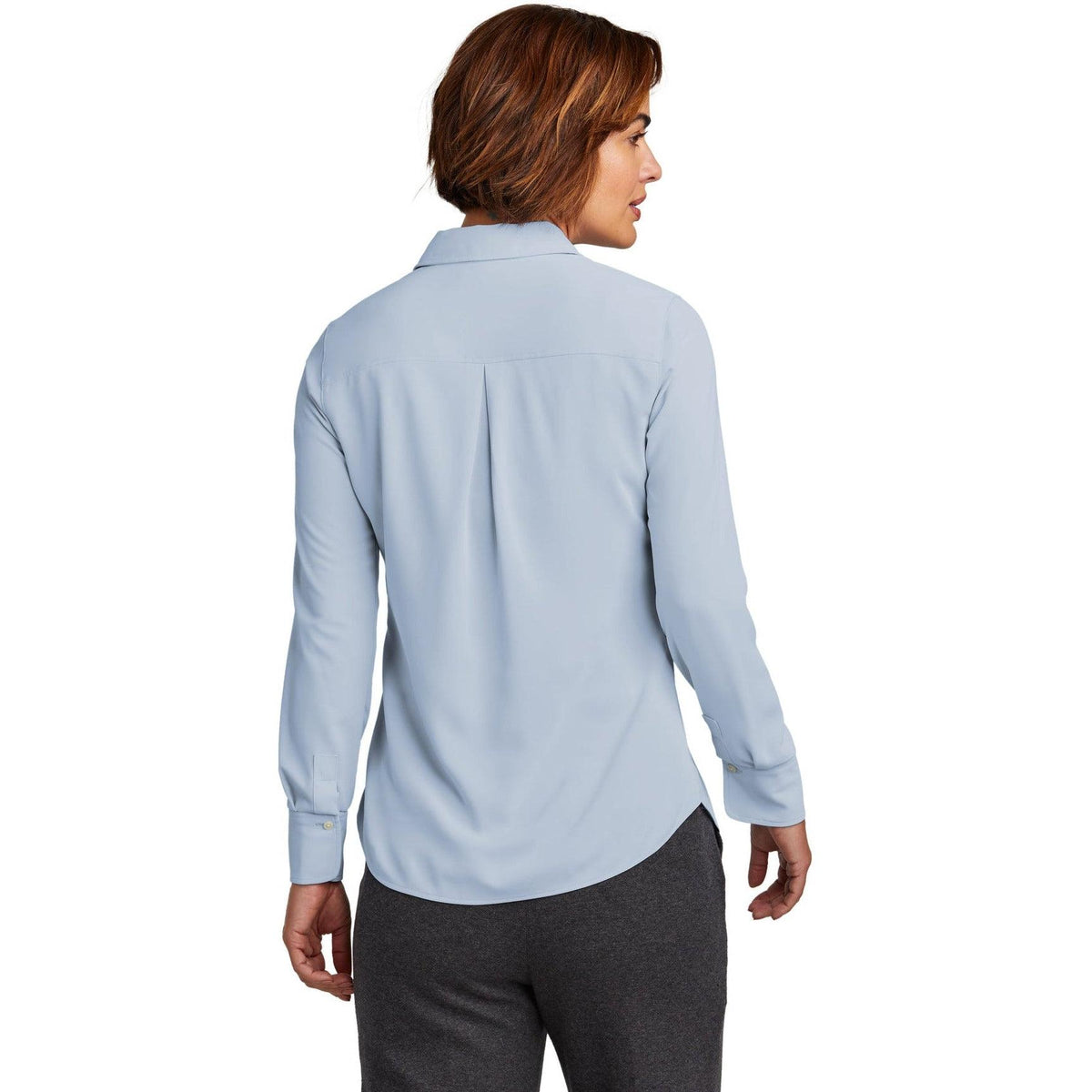 no-logo Brooks Brothers Ladies Full-Button Satin Blouse-New-Brooks Brothers-Thread Logic