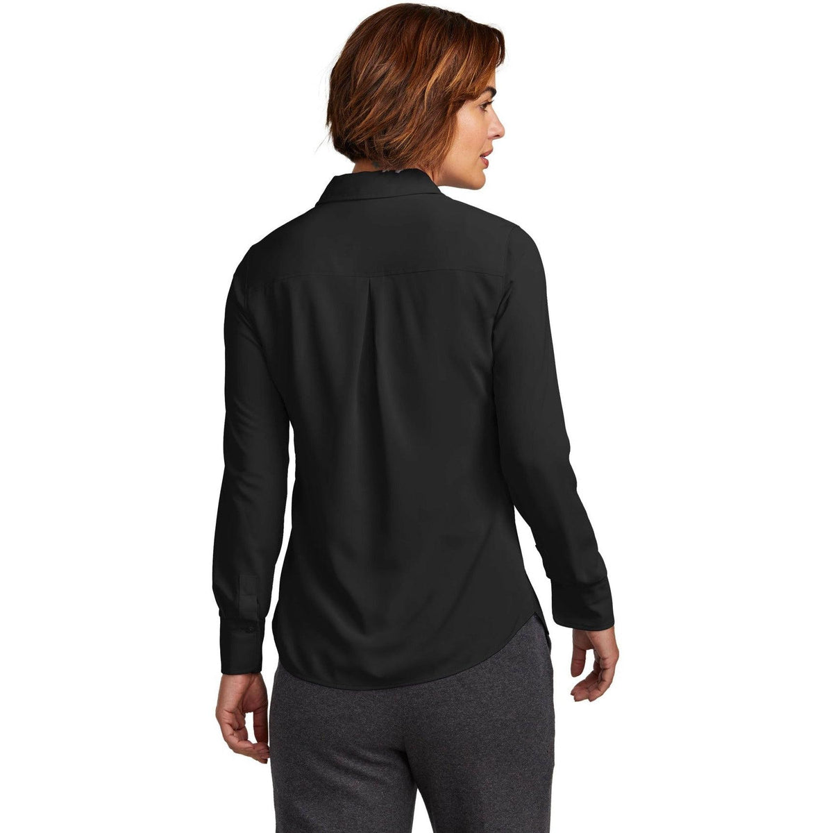 no-logo Brooks Brothers Ladies Full-Button Satin Blouse-New-Brooks Brothers-Thread Logic