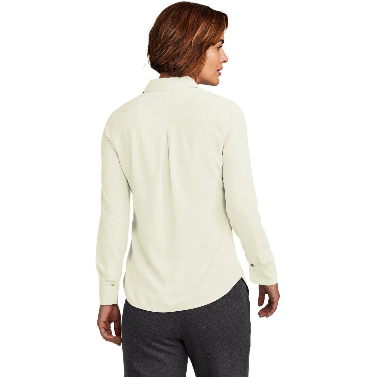 no-logo Brooks Brothers Ladies Full-Button Satin Blouse-New-Brooks Brothers-Thread Logic