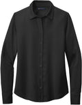 Brooks Brothers Ladies Full-Button Satin Blouse