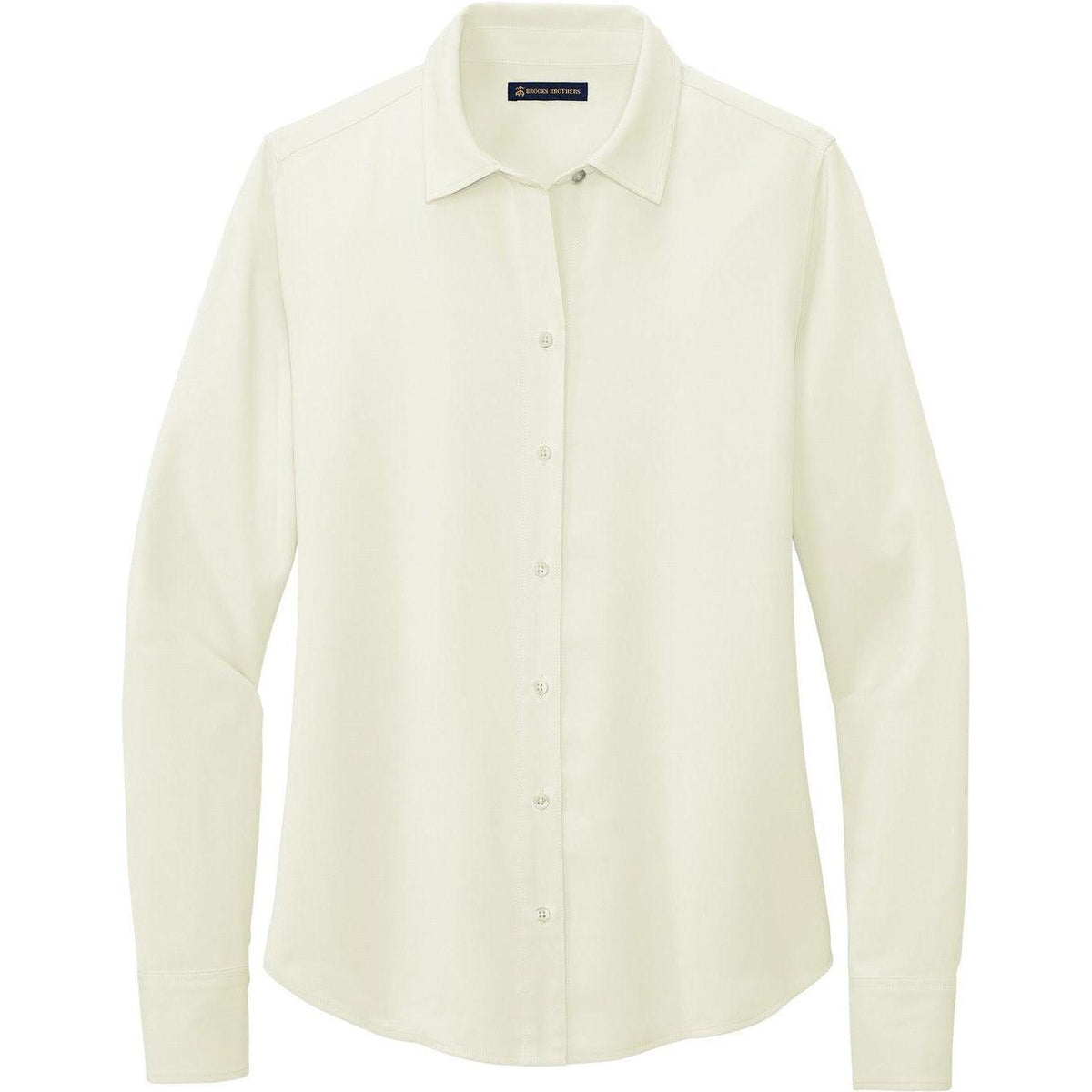 no-logo Brooks Brothers Ladies Full-Button Satin Blouse