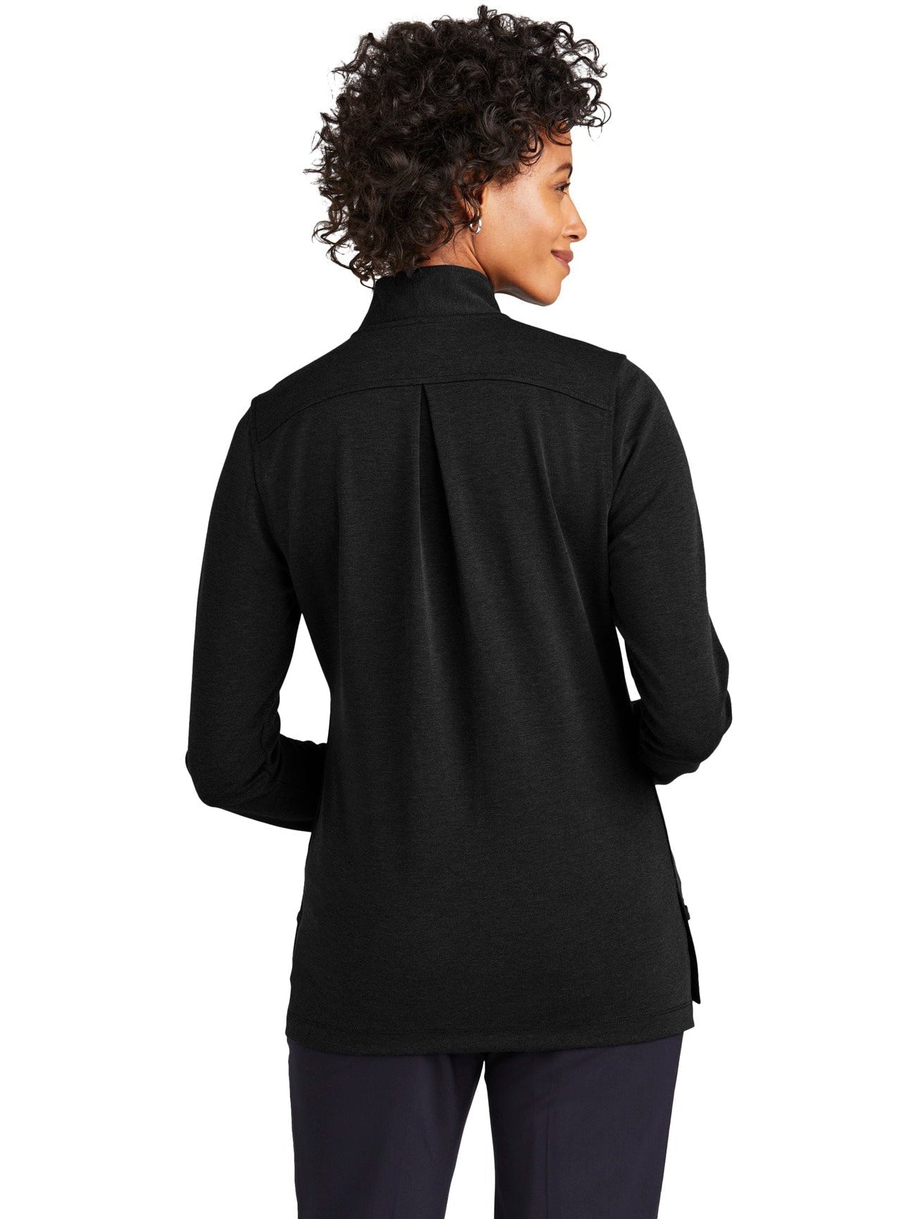 no-logo Brooks Brothers Ladies Mid-Layer Stretch 1/2-Button-New-Brooks Brothers-Thread Logic