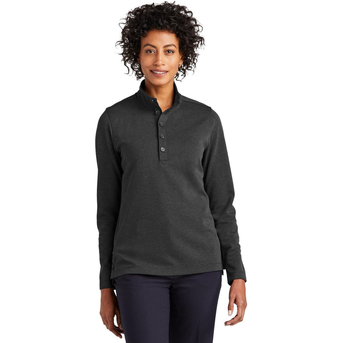 no-logo Brooks Brothers Ladies Mid-Layer Stretch 1/2-Button-New-Brooks Brothers-Thread Logic